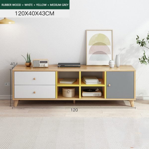 Kệ TV kiểu dáng ngắn gọn hiện đại màu nâu - Ảnh 3