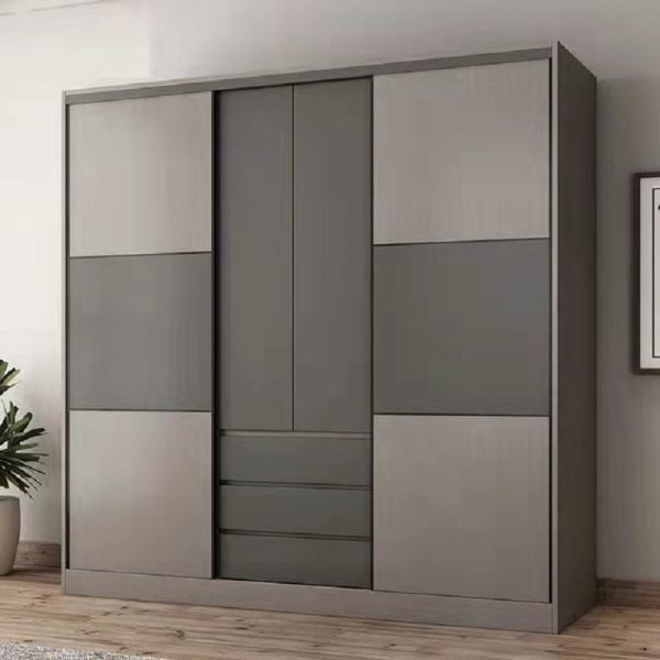 Tủ quần áo tủ quần áo ván gỗ MDF phòng ngủ tủ đồ nội thất tủ quần áo