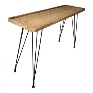 Bàn Mây Tre Đan Chân Sắt